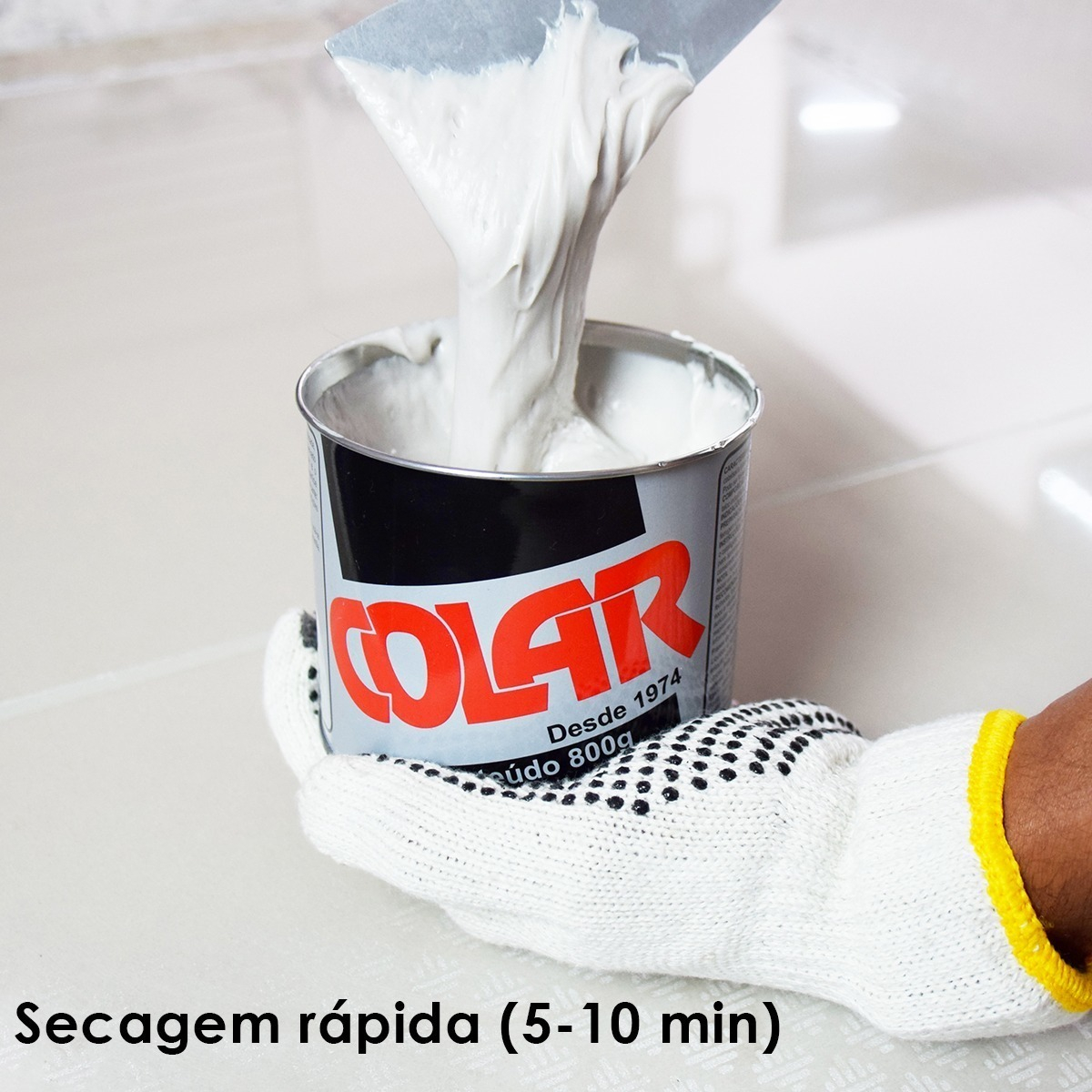 Massa Plástica para Colagem de Pedras 800 g 3