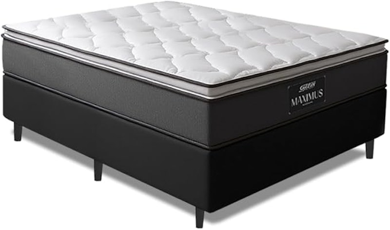 Cama Box Casal Colchão Gazin Molas Ensacadas Pillow Maximus 1