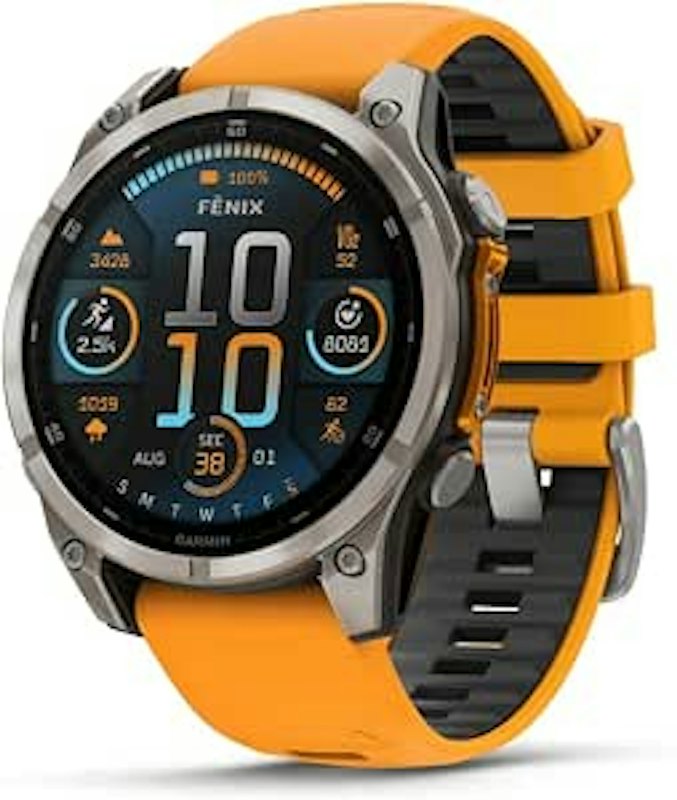 Relógio Garmin Fēnix 8 Safira Titânio 1