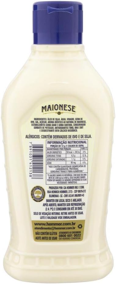 Maionese Tradicional Hemmer 2