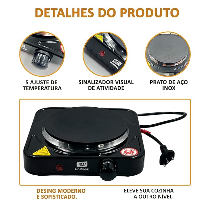 Fogão Elétrico 1 Boca Inma 3