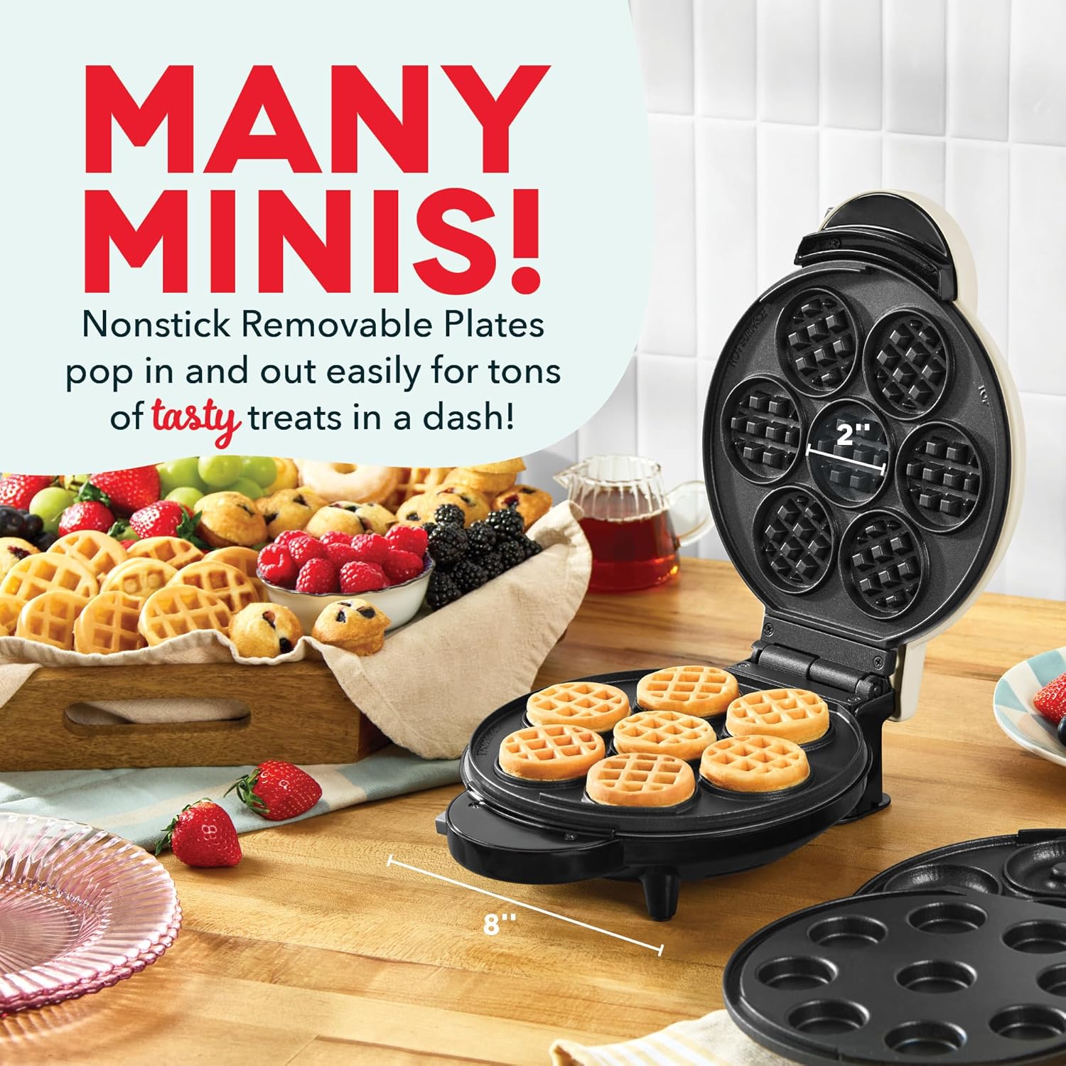Dash Multimaker Mini Donuts Waffle Bites (110 V) 4
