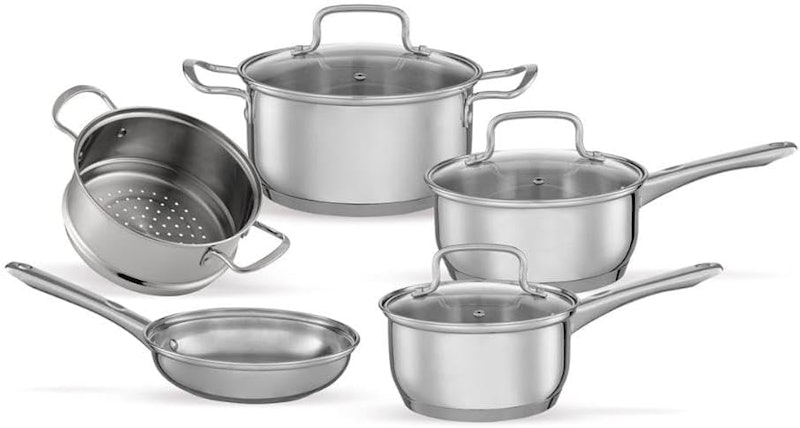 Jogo de Panelas Brinox Aço Inoxidável Fundo Triplo 5 Peças Jasmin 1