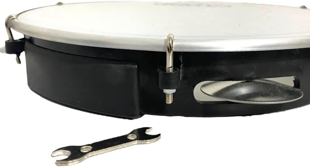 Pandeiro Profissional RMV 10" Preto Pele Leitosa 2