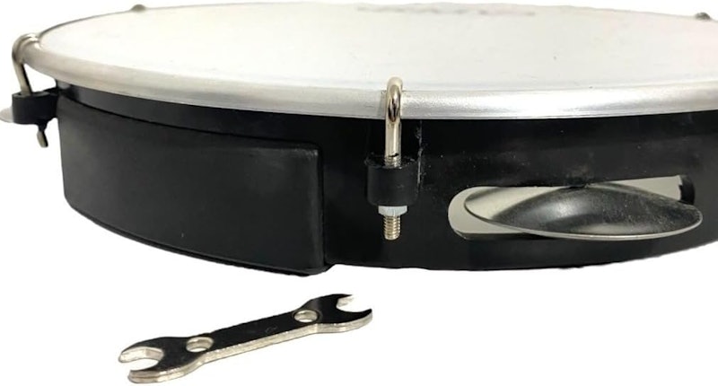 Pandeiro Profissional RMV 10" Preto Pele Leitosa 2
