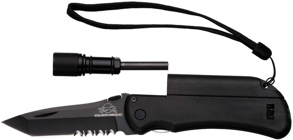 Canivete Multifunção Guepardo Survival com Pederneira 4