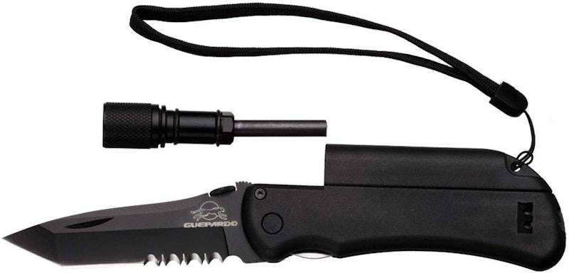 Canivete Multifunção Guepardo Survival com Pederneira 4