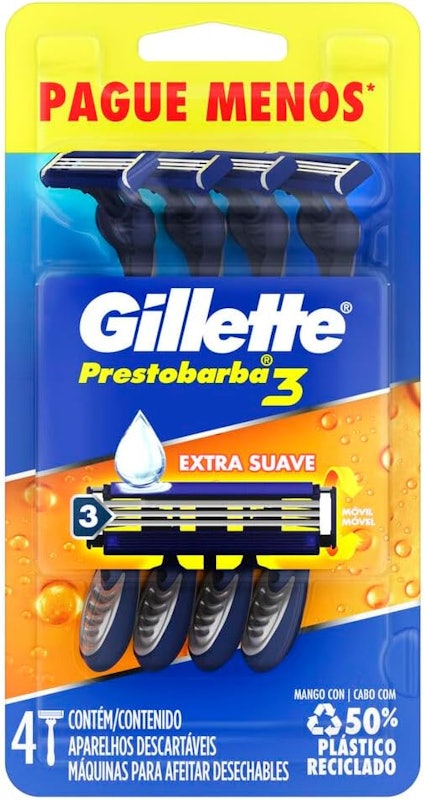 Aparelho de Barbear Descartável Gillette Prestobarba 3 2