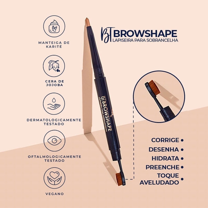 Lapiseira de Sobrancelha BT Browshape 3