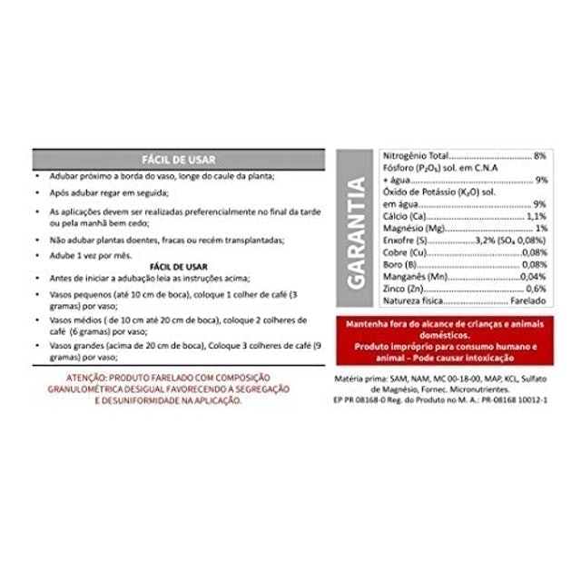 Fertilizante Mineral Misto Cactos e Suculentas  3