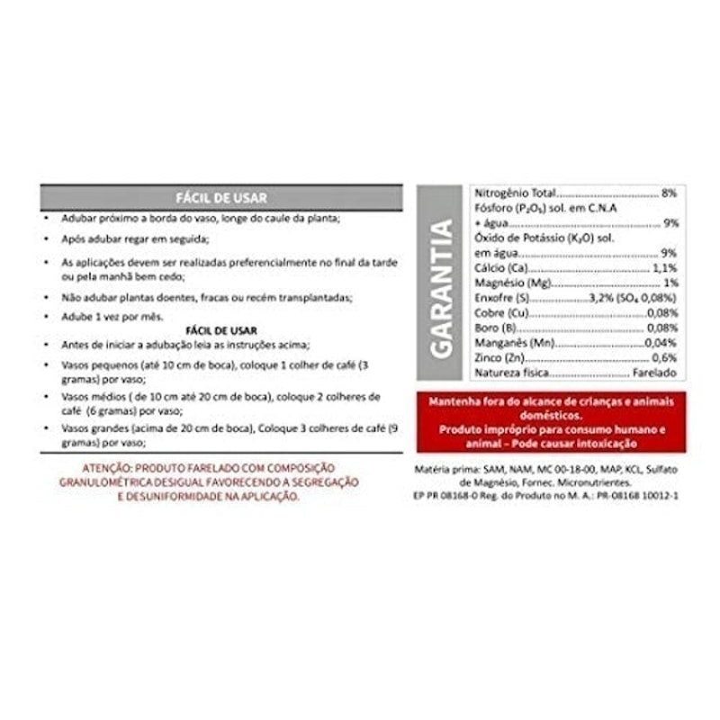 Fertilizante Mineral Misto Cactos e Suculentas 3