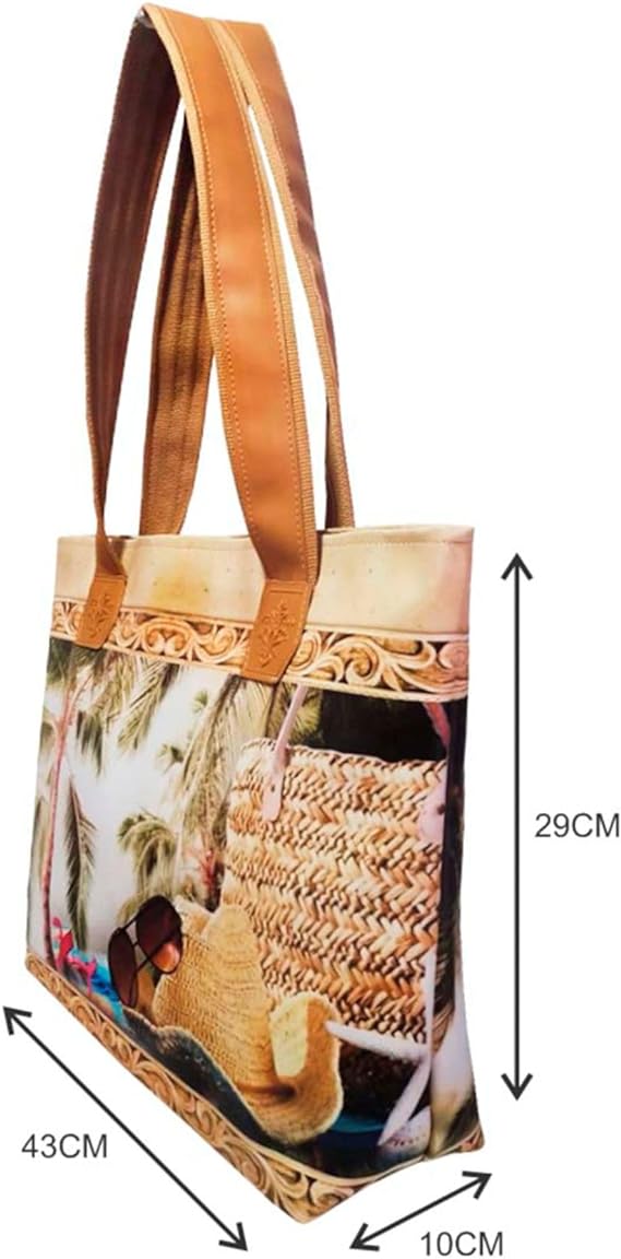 Kit Feminino Praia Chapéu de Palha com Bolsa, Necessaire e Chinelo 3