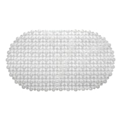 Tapete de PVC Retangular com Antiderrapante para Banheiro 63 x 35 cm