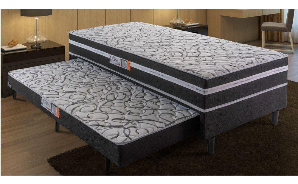 Cama Box Solteiro com Cama Auxiliar Aspen 2
