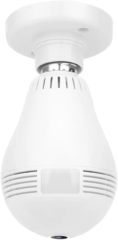 Lâmpada Câmera Espiã IP Led Wi-Fi Panorâmica 360° 1