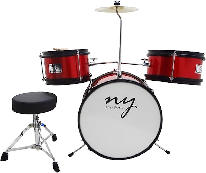 Bateria Infantil Acústica 2T com Banco e Pedal 2