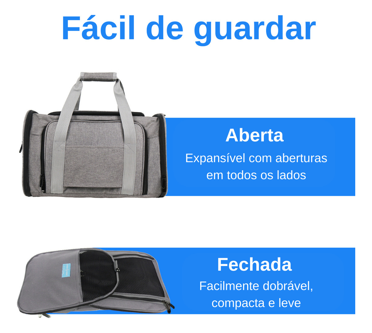 Bolsa Pet Expansível para Transporte em Avião 3