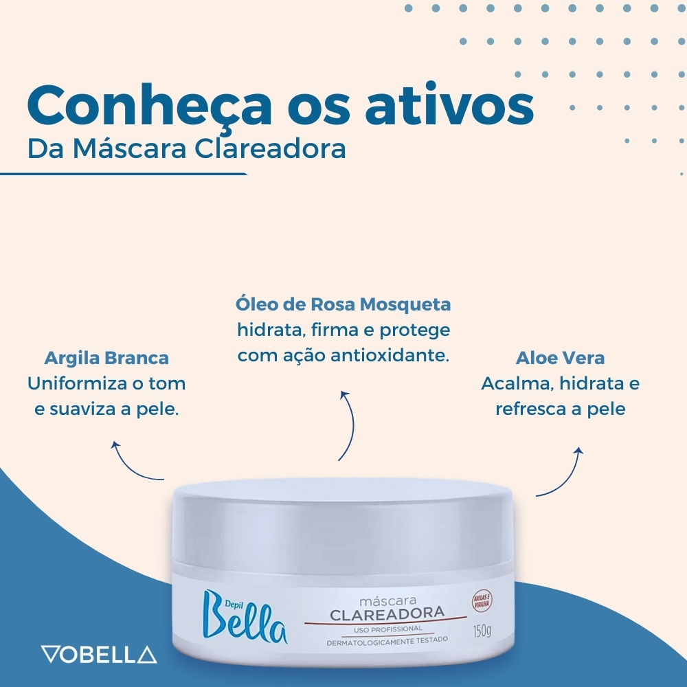 Máscara Clareadora Axilas e Virilhas Depil Bella 4