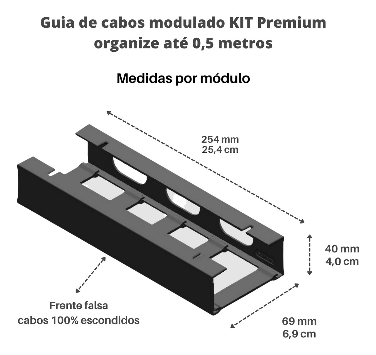 Organizador de Fios e Cabos Modulado Abcfixadores 3
