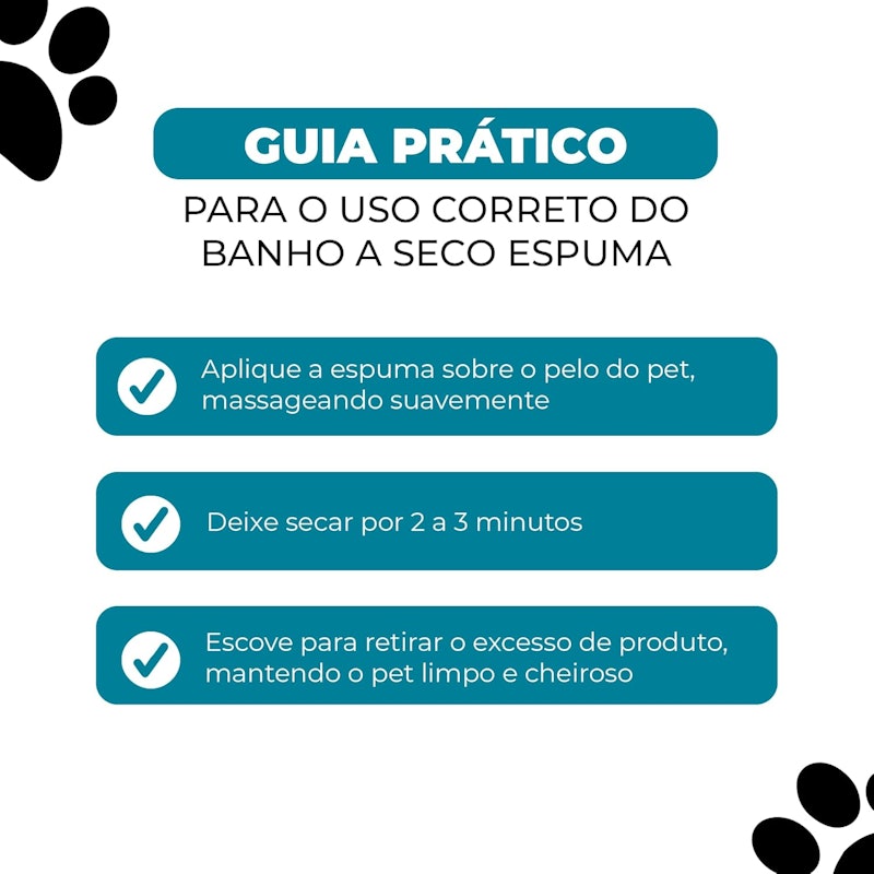 Banho a Seco Espuma Dog's Care 3
