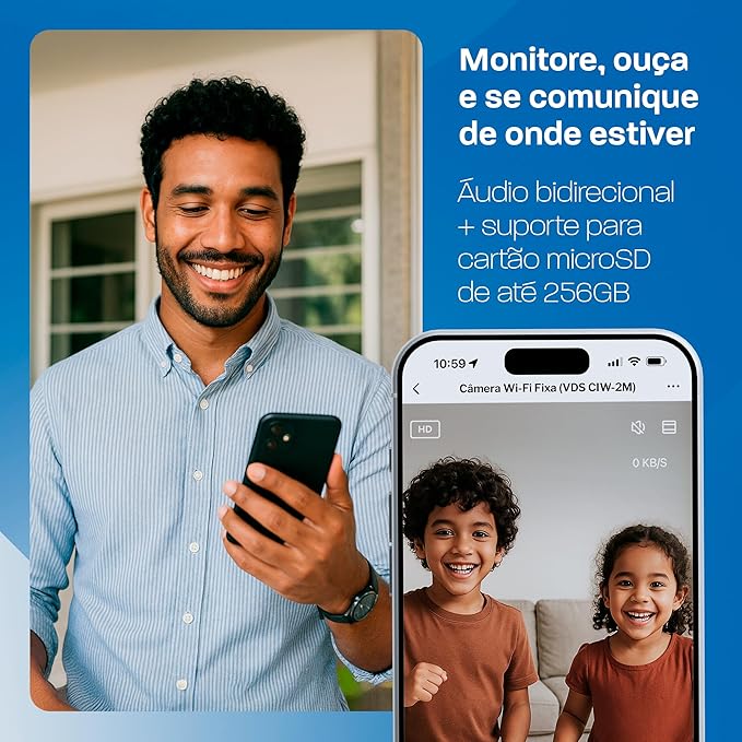 Câmera 360° Wi-Fi Full HD 5