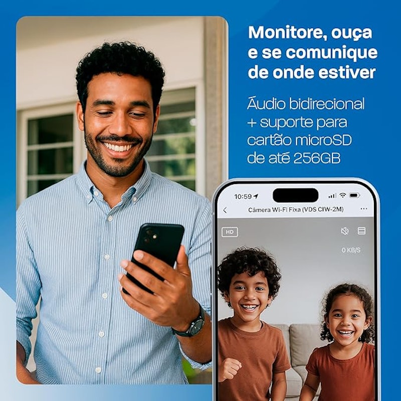 Câmera 360° Wi-Fi Full HD 5