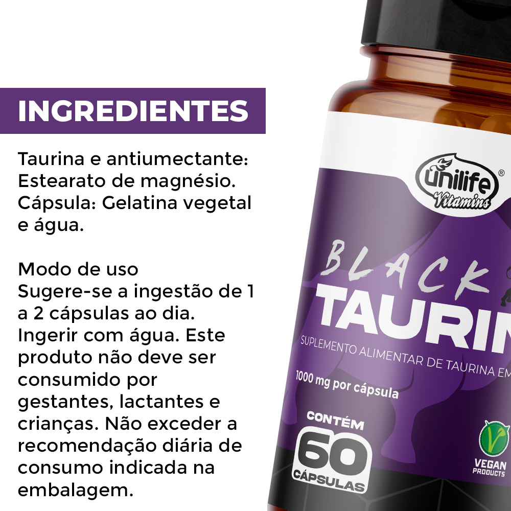 Black Taurine 1000 mg 3