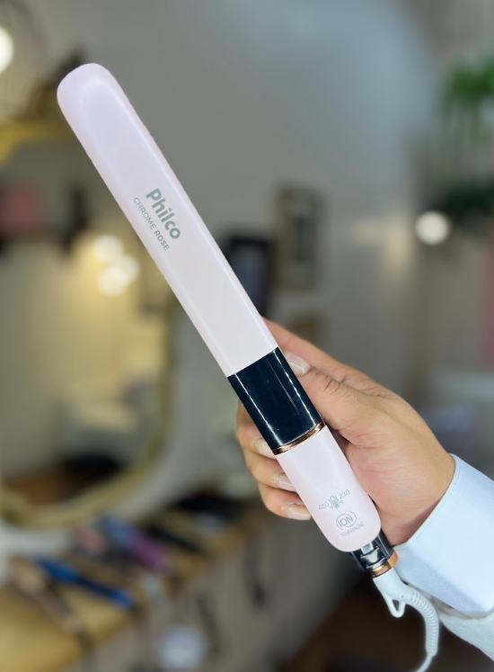 Prancha de Cabelo Titanium Chrome Rose Bivolt 6