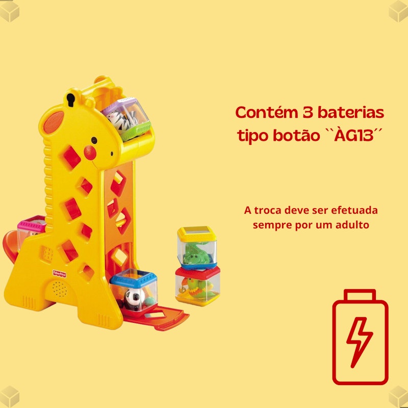 Brinquedo para Bebês Girafa com Blocos 5
