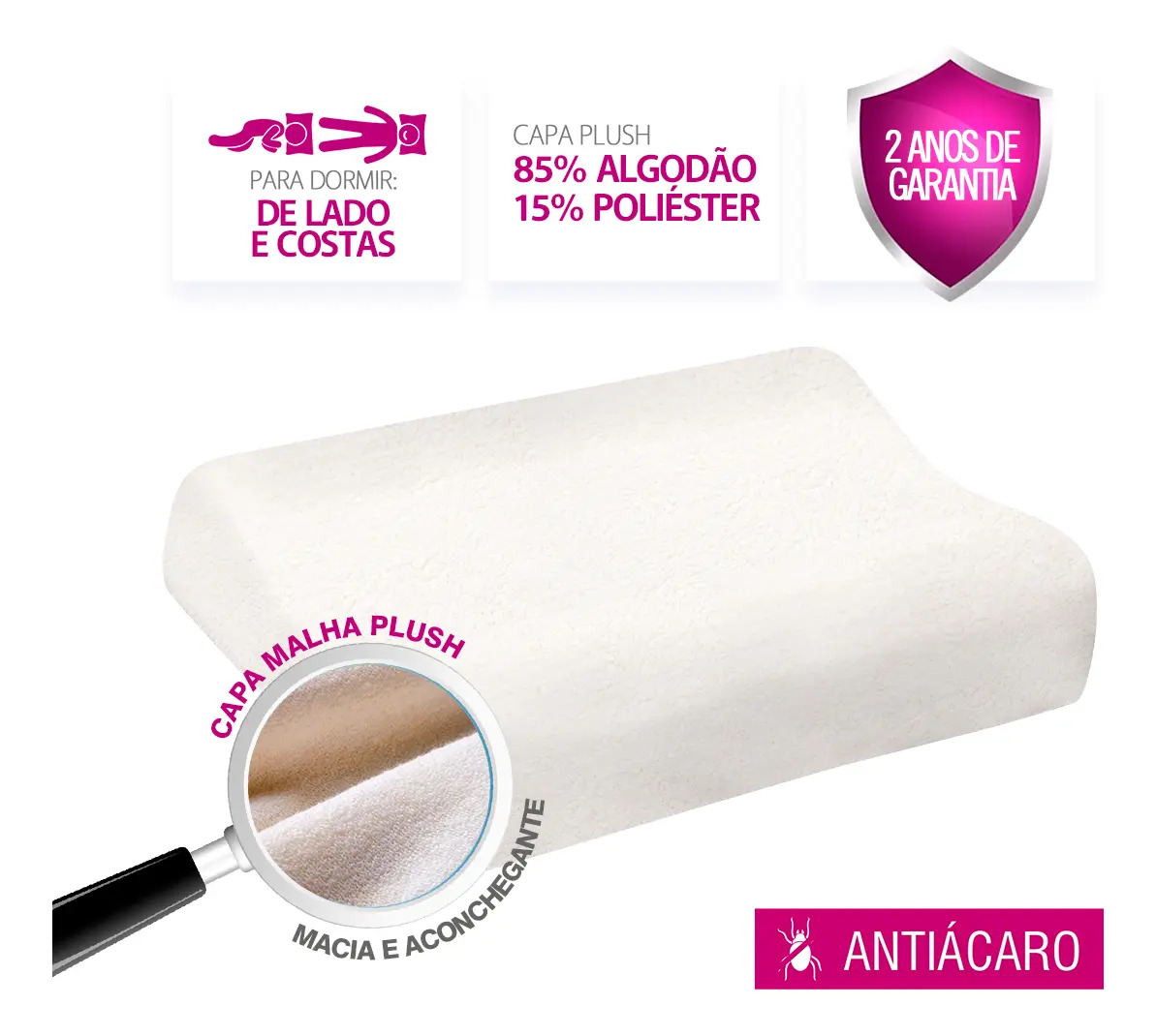 Travesseiro Nasa Cervical 3
