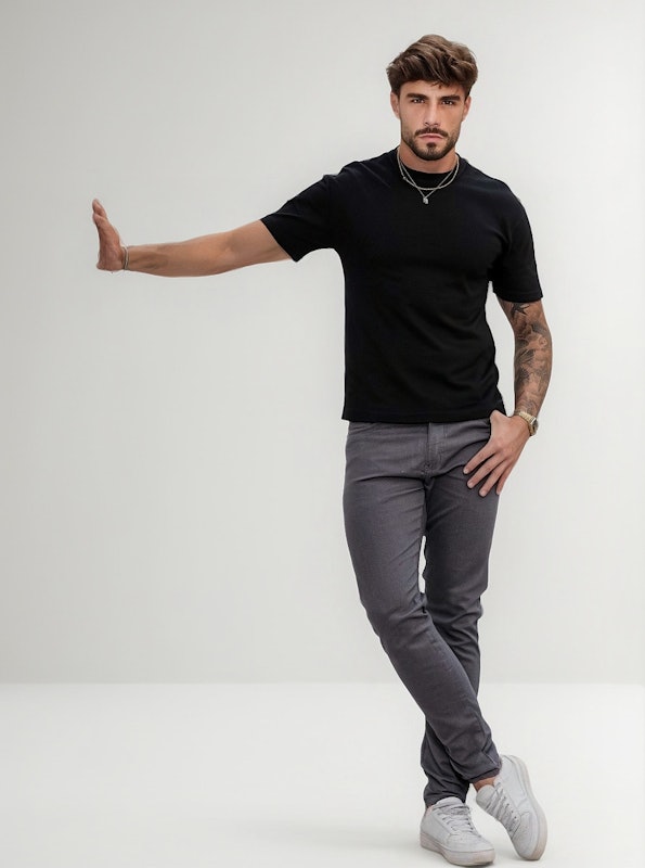 Calça Jeans Masculina Skinny 1