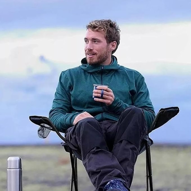 Cadeira Dobrável para Acampamento com Bolsa e Porta Copo 5