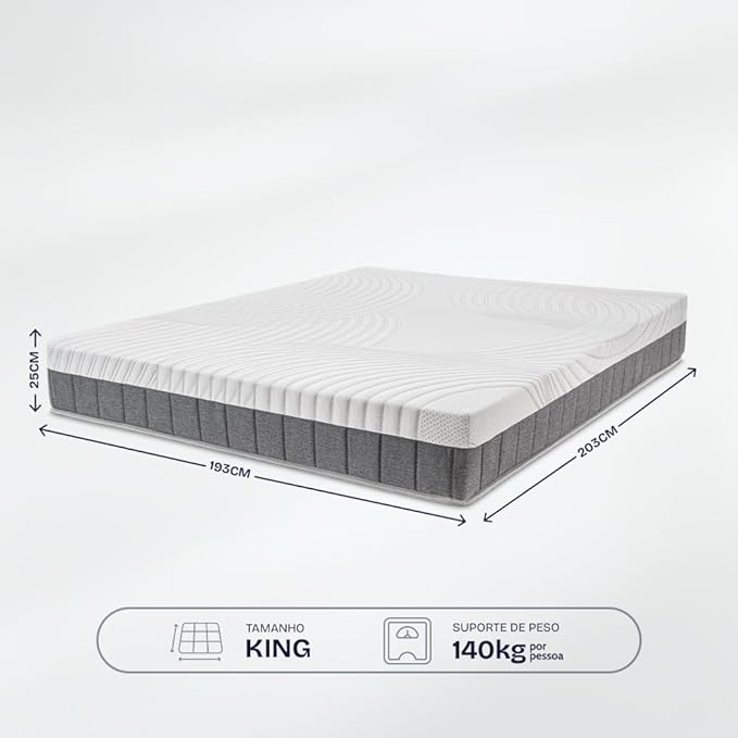 Colchão King de Molas Ensacadas Sport Pro Regenerativo 2