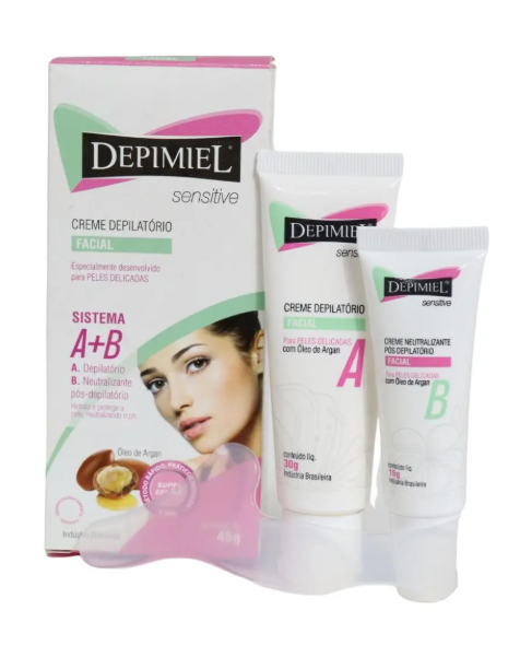 Creme Depilatório Facial A+B 45g - Sensitive 2