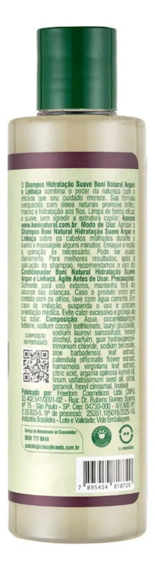 Shampoo Argan e Linhaça 3
