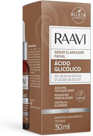 Sérum Clareador Facial Ácido Glicólico Raavi 2