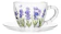 LYOR Xícara de Café Lavanda Hand Painting Cristal 1