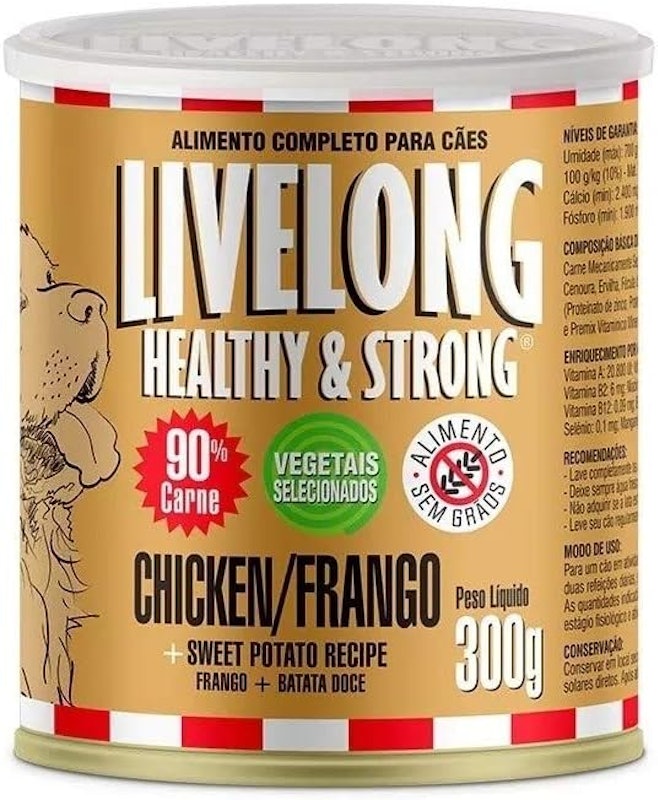 Ração Úmida Livelong Frango 300 g para Cães 1