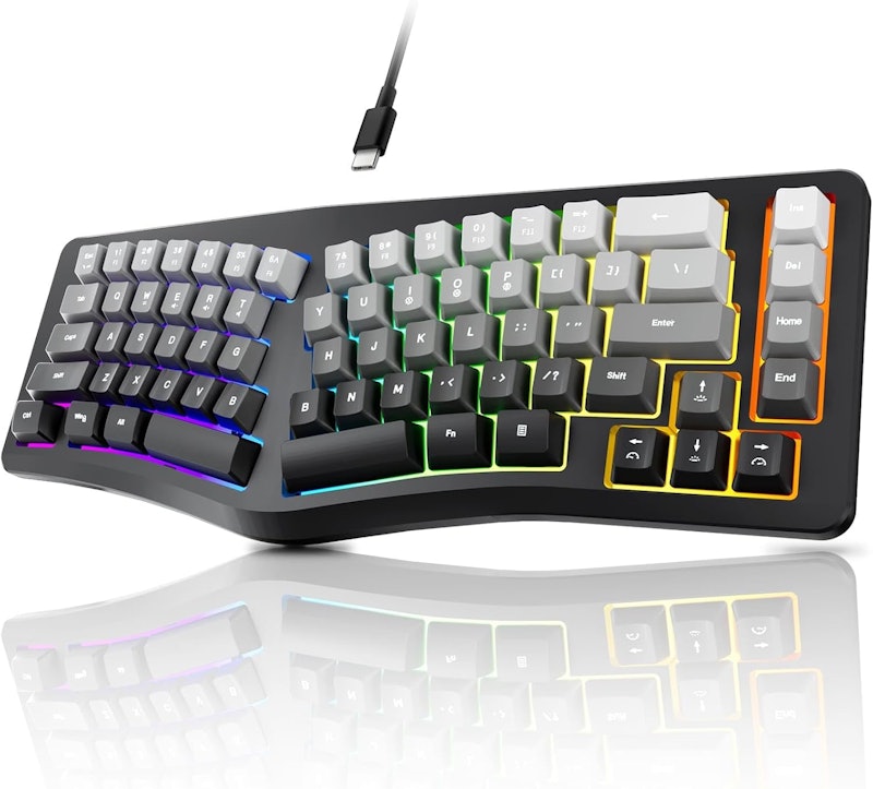 Teclado Ergonômico com Fio Mini Teclado Dividido Compacto 1