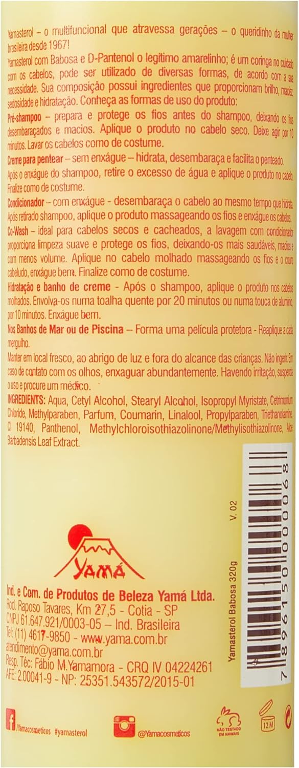 Yamasterol Babosa e D-Pantenol 3