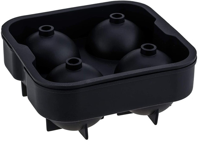 Forma de Gelo de Silicone 4 Cubos Esfera 2