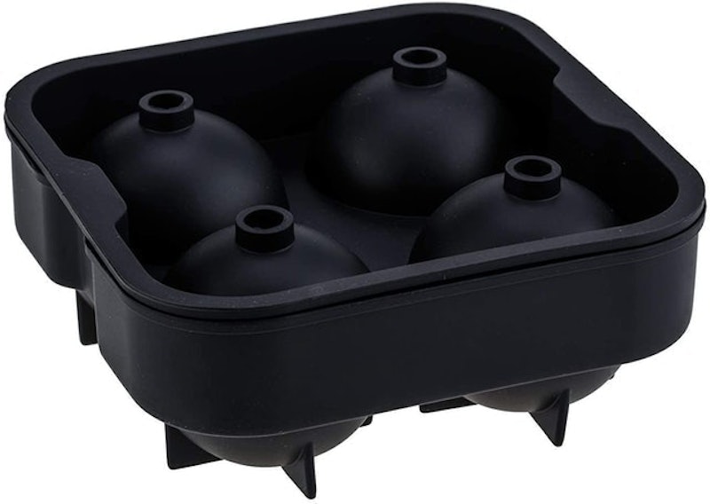 Forma de Gelo de Silicone 4 Cubos Esfera 2