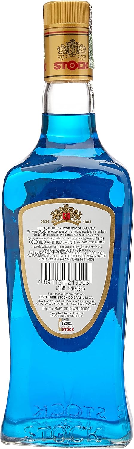 Licor Fino de Laranja Stock Curaçau Blue Triple Sec 2