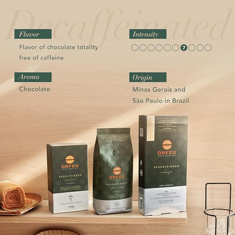 Café Orfeu Descafeinado em Grãos 250 G 3