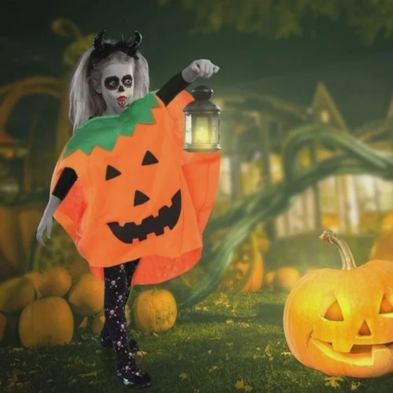 Fantasia Infantil de Halloween Abóbora 3