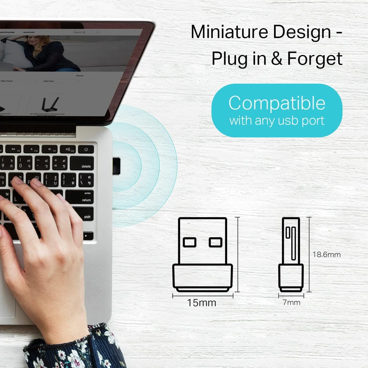 Adaptador USB Wireless Nano AC600 4