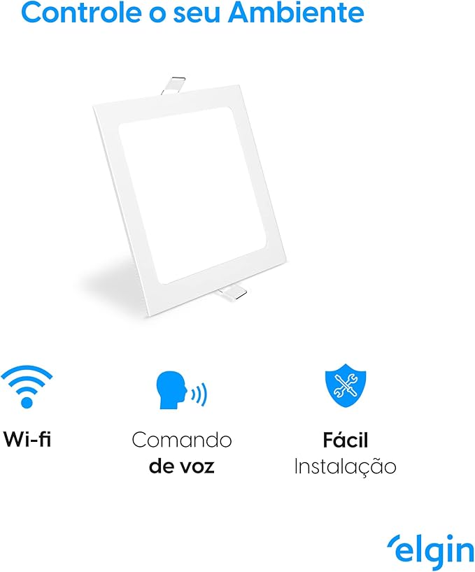 Luminária de Embutir Quadrada Smart - Compatível com Alexa e Google Home 2