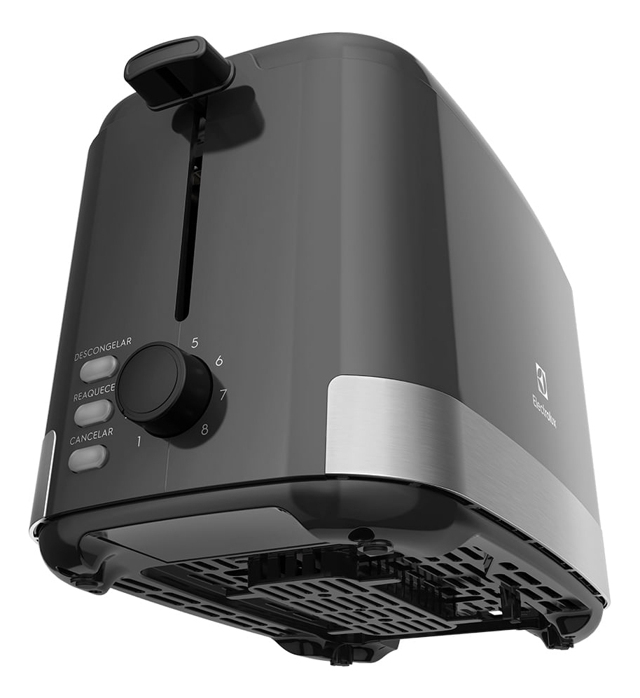 Torradeira Elétrica Electrolux Inox Preta Efficient com 8 Níveis de Tostagem 4