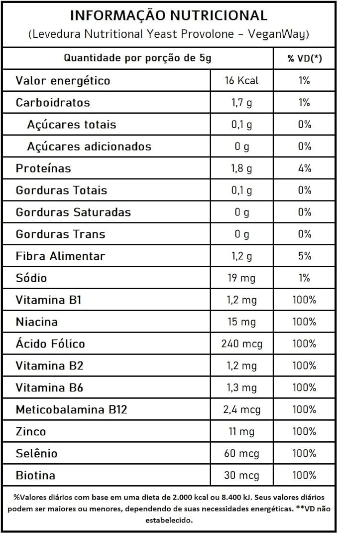 Levedura Nutricional Sabor Provolone Pó 2