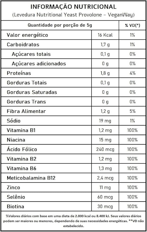 Levedura Nutricional Sabor Provolone Pó 2